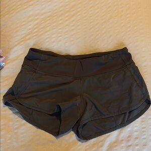 Lulu Speed up 2” Army Green Athletic Shorts